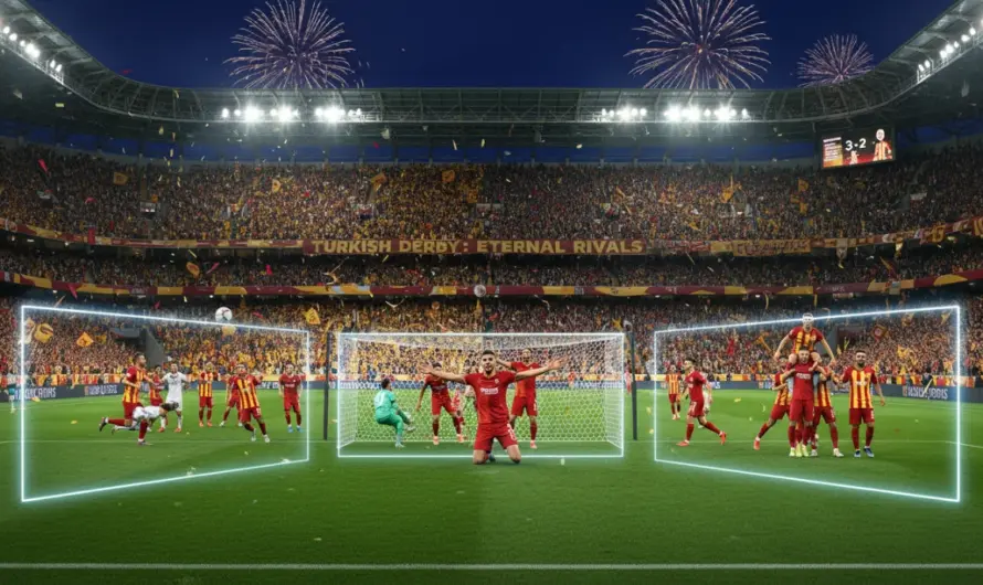 Galatasaray, Fenerbahçe’yi 3-0 Mağlup Ederek Şampiyonluk İçin İleri Adım Attı